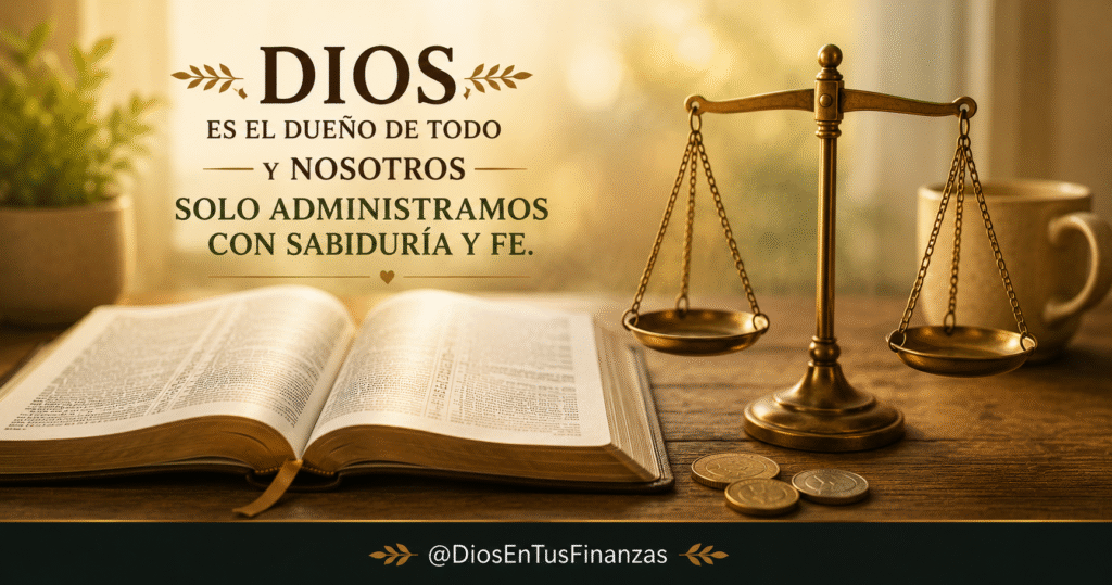 Amor al dinero: unas monedas junto a una Biblia abierta sobre la mesa de un hogar