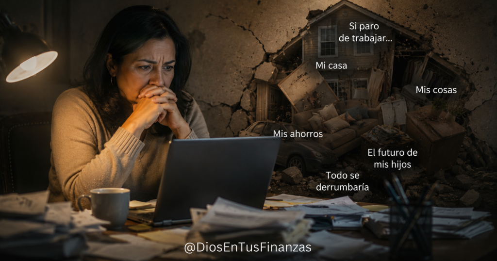El descanso y el dinero: UNA mujer preocupada por todas sus obligaciones
